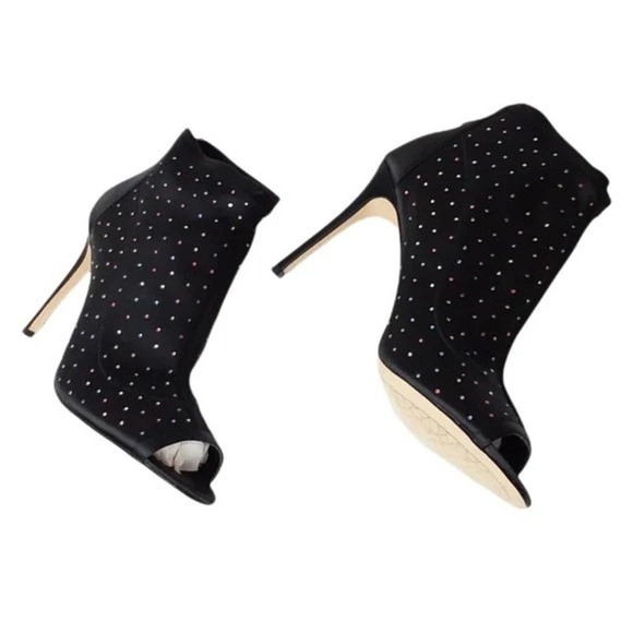 NWOB Jewel Badgley Mischka MARGARITA Jewel Studded Ankle Bootie 9.5M - Picture 10 of 11